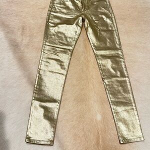 Joe's Jeans Metallic Gold Pants